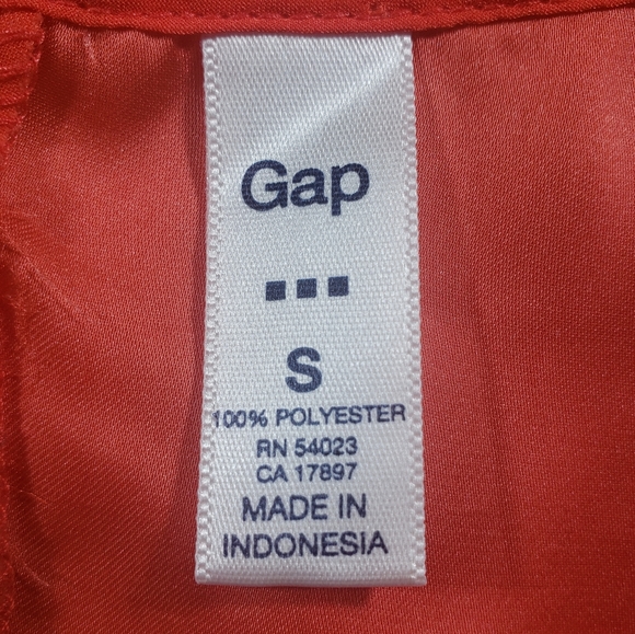 Gap Sleeveless Orange Flowy Top Size Small - Picture 4 of 8